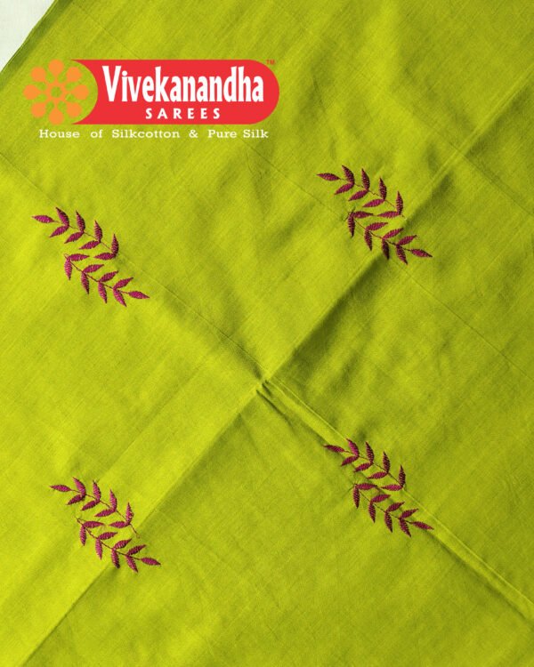 VSB101 Pc embroidery sarees - Image 2